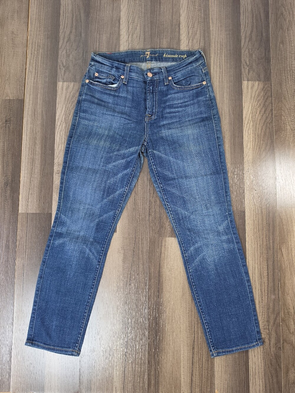 7 For All Mankind Kimmie Crop Slim Jeans Casual Streetwear Contemporary. 27